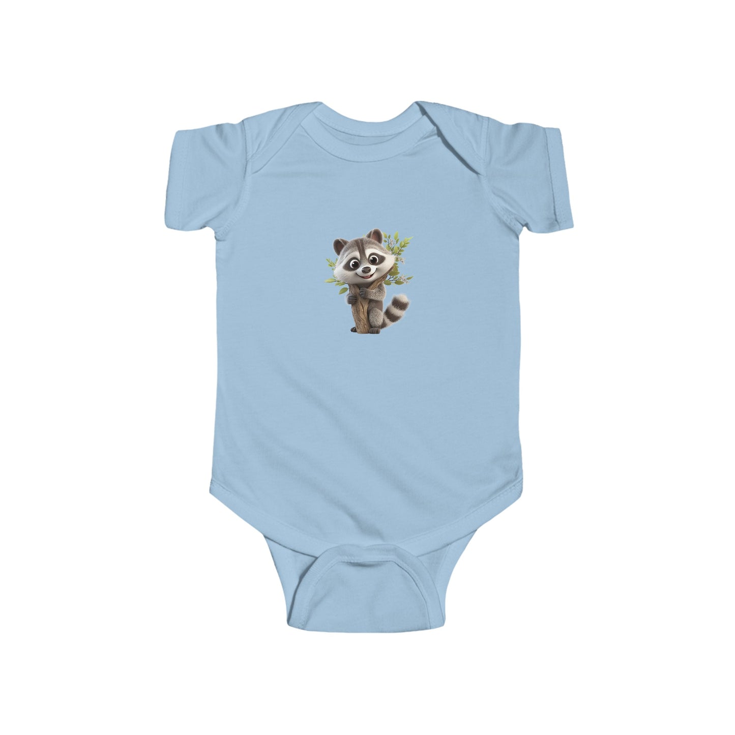 Infant Fine Jersey Bodysuit - Raccoon Loves Nature - CutieQ Shop