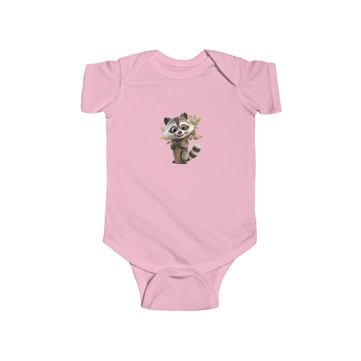 Infant Fine Jersey Bodysuit - Raccoon Loves Nature - CutieQ Shop