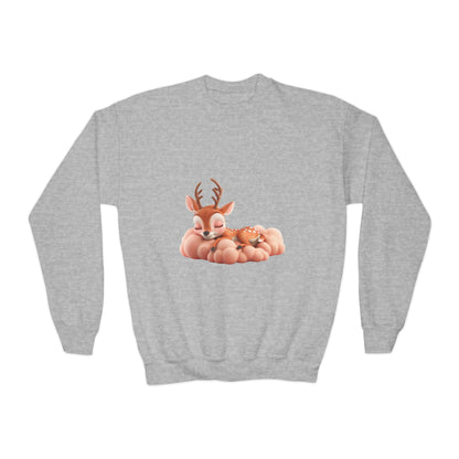 Youth Crewneck Sweatshirt - Sleeping Deer