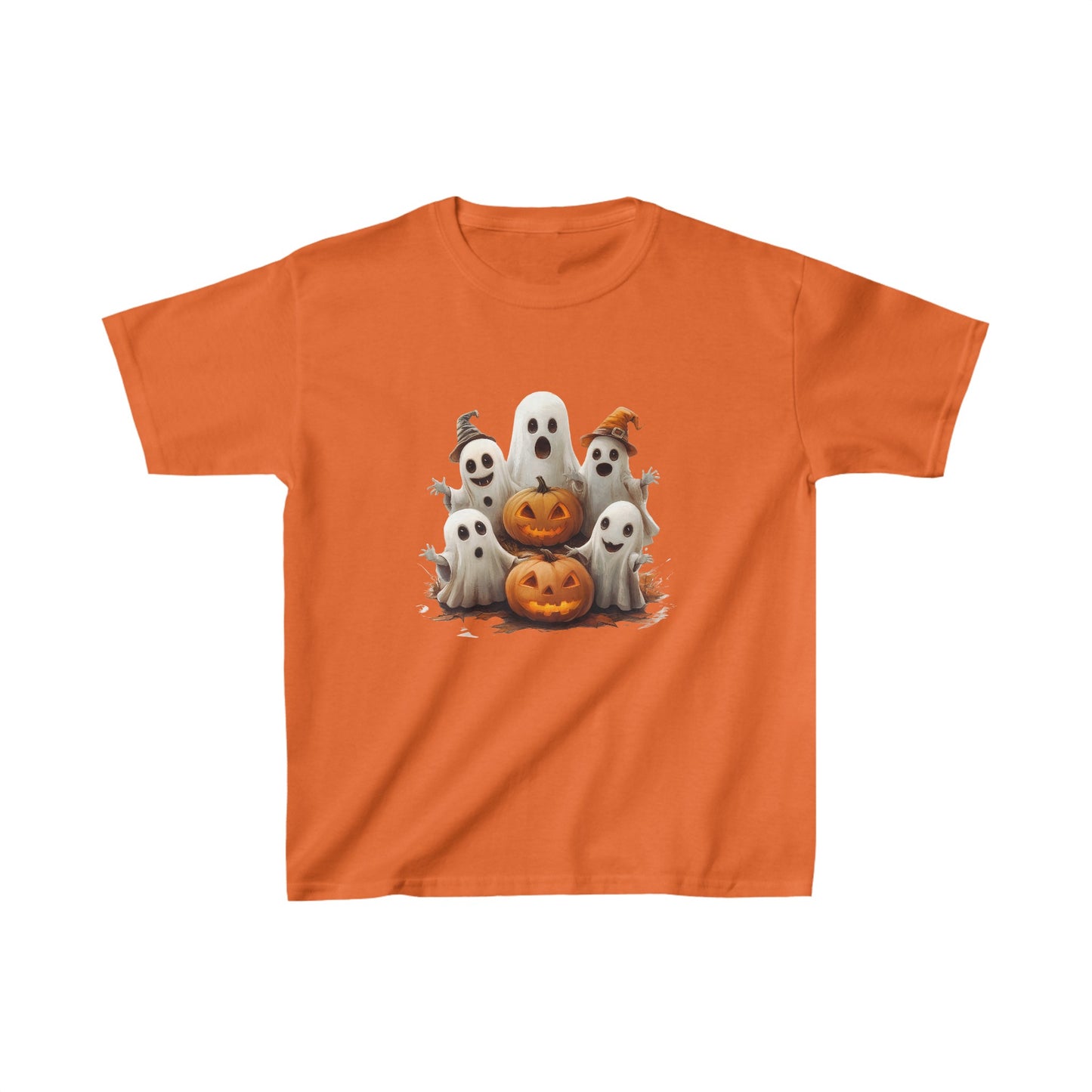 Kids Heavy Cotton™ Tee - 5 Little Ghosts - CutieQ Shop