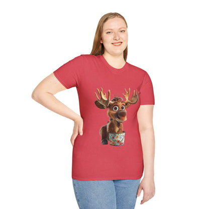 Unisex Softstyle T-Shirt - Moose Likes Planting - CutieQ Shop