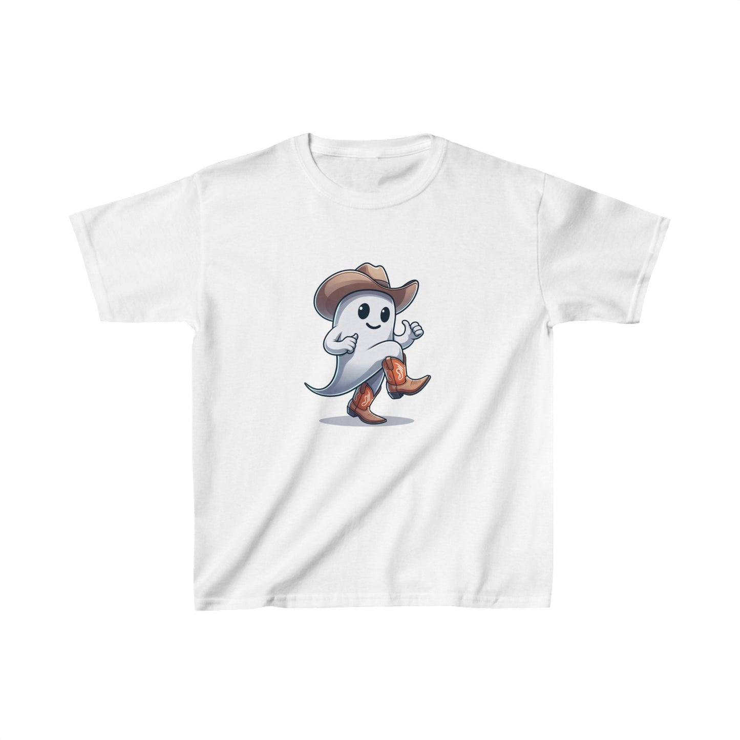 Kids Heavy Cotton™ Tee - Dancing Ghost - CutieQ Shop