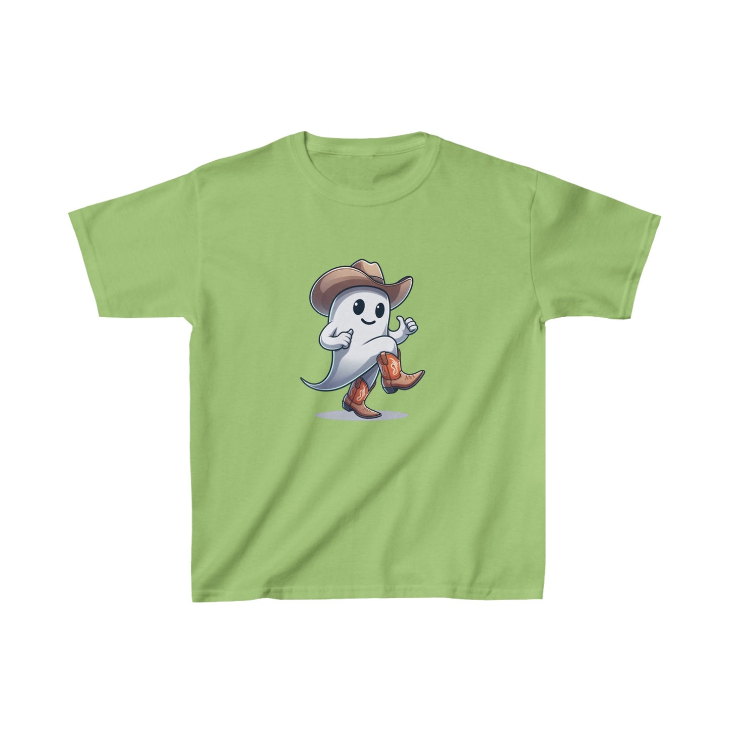 Kids Heavy Cotton™ Tee - Dancing Ghost - CutieQ Shop