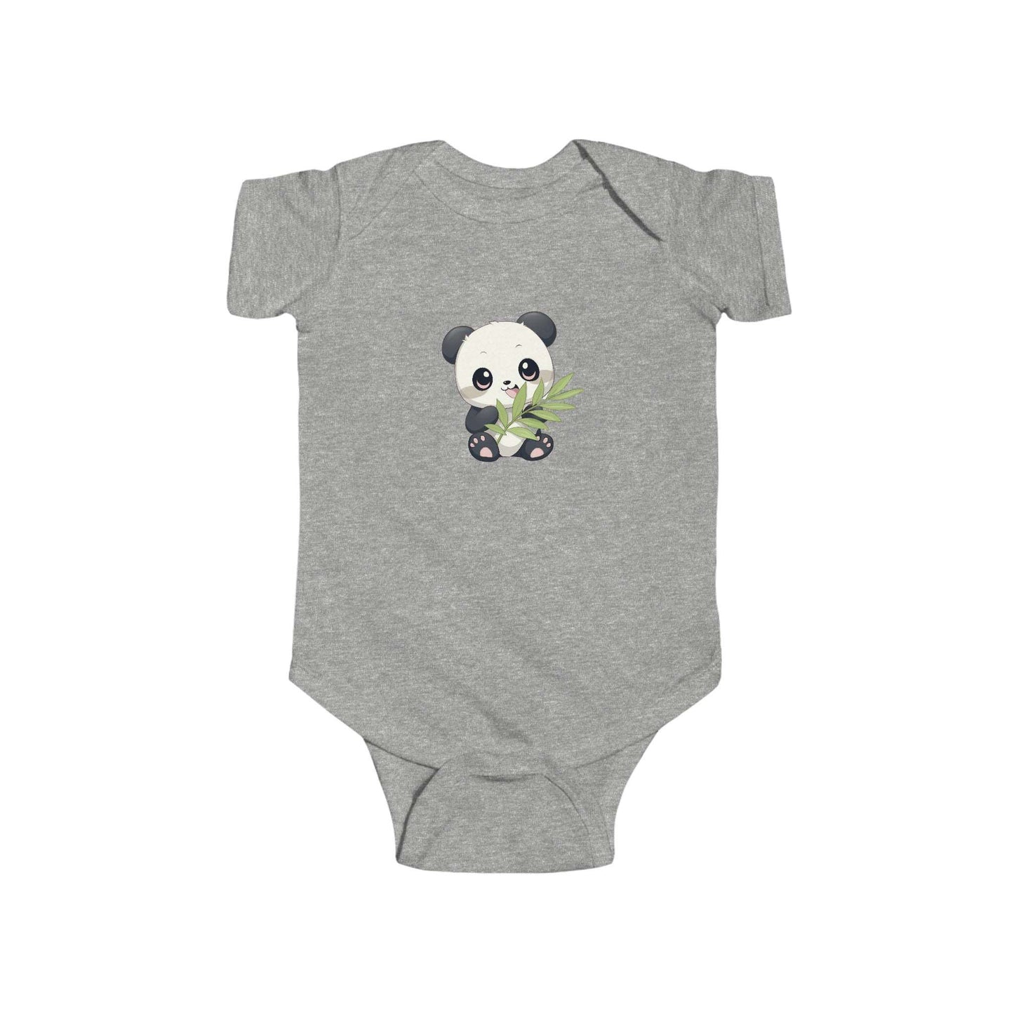 Infant Fine Jersey Bodysuit - Panda Loves Bamboo - CutieQ Shop