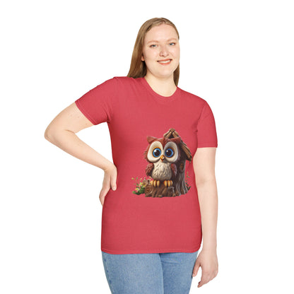 Unisex Softstyle T-Shirt - Owl and Treehouse - CutieQ Shop