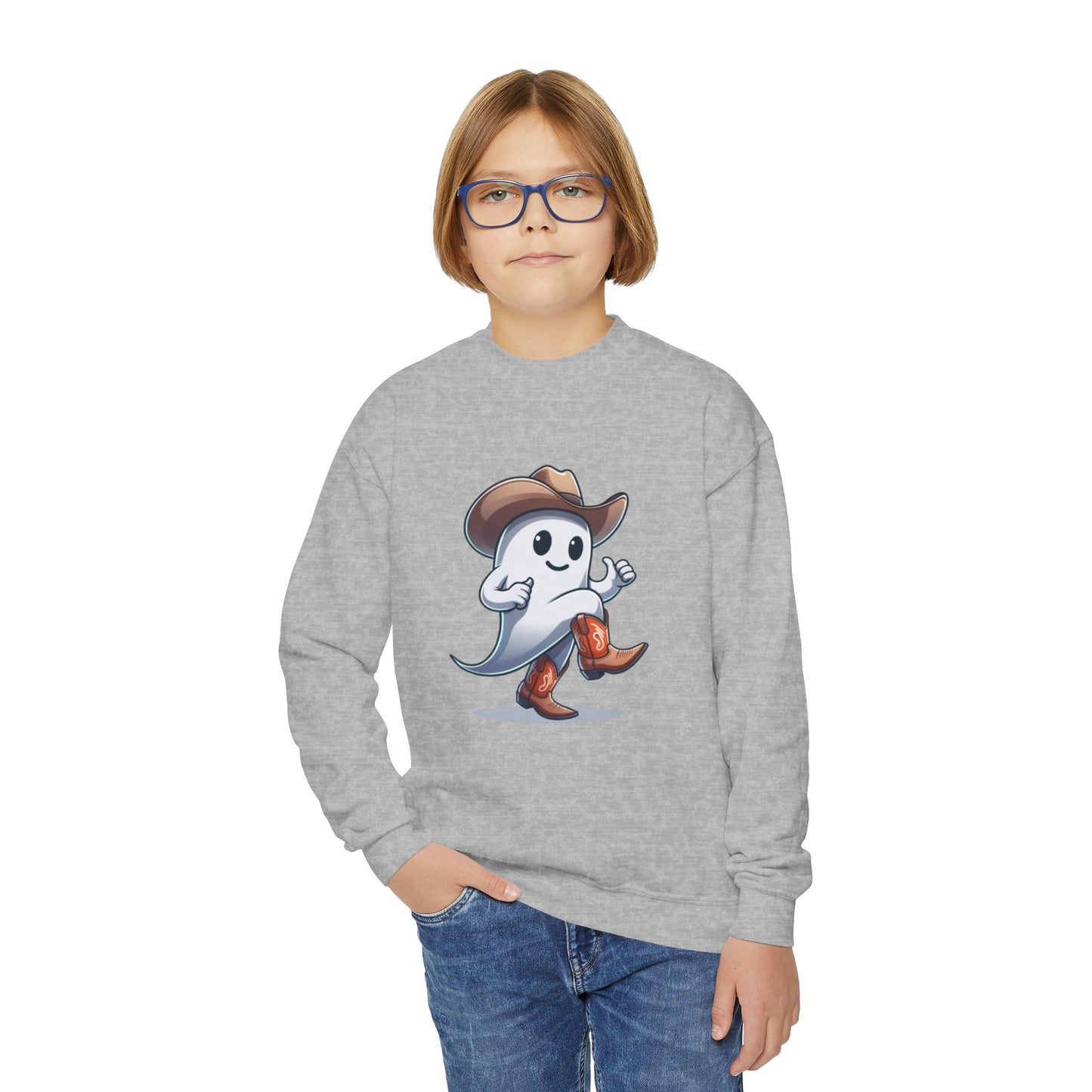 Youth Crewneck Sweatshirt - Dancing Ghost