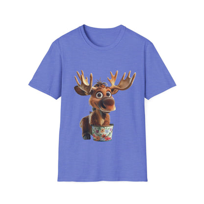 Unisex Softstyle T-Shirt - Moose Likes Planting - CutieQ Shop