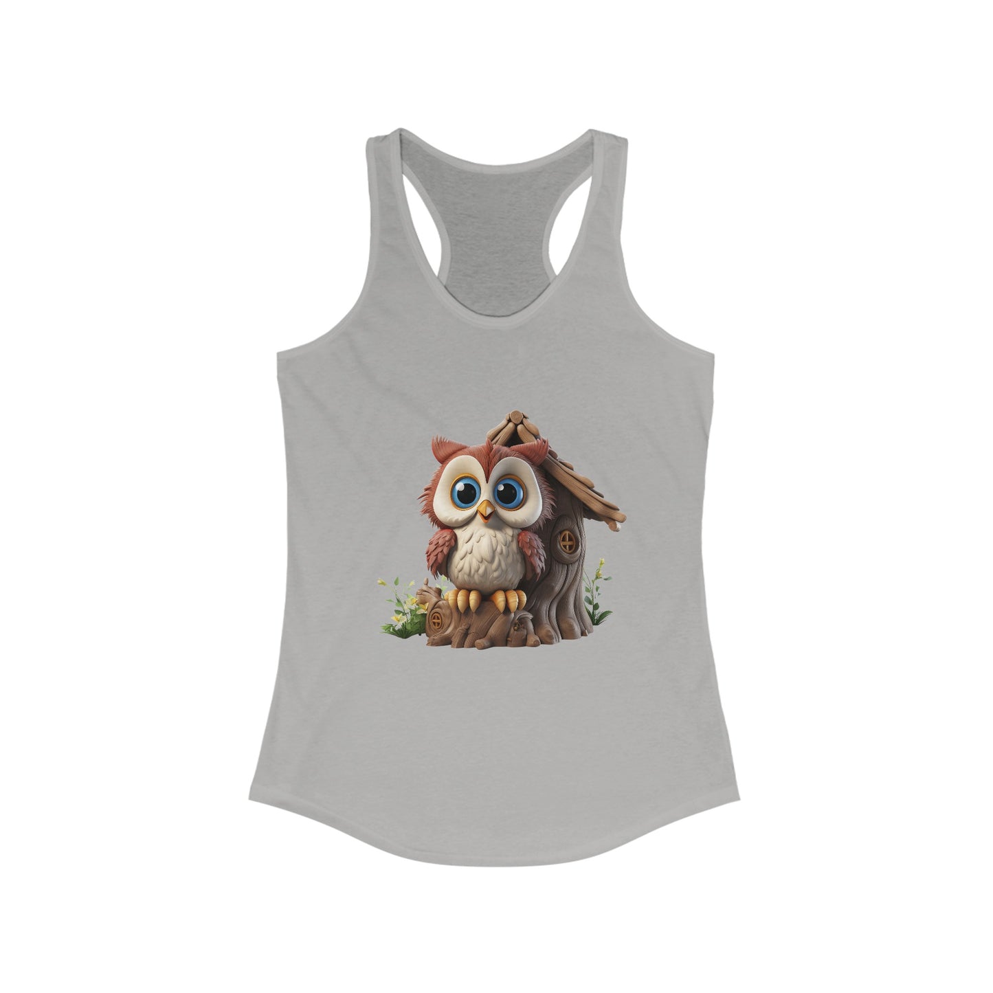 Women's Ideal Racerback Tank - Owl and Treehouse - CutieQ Shop