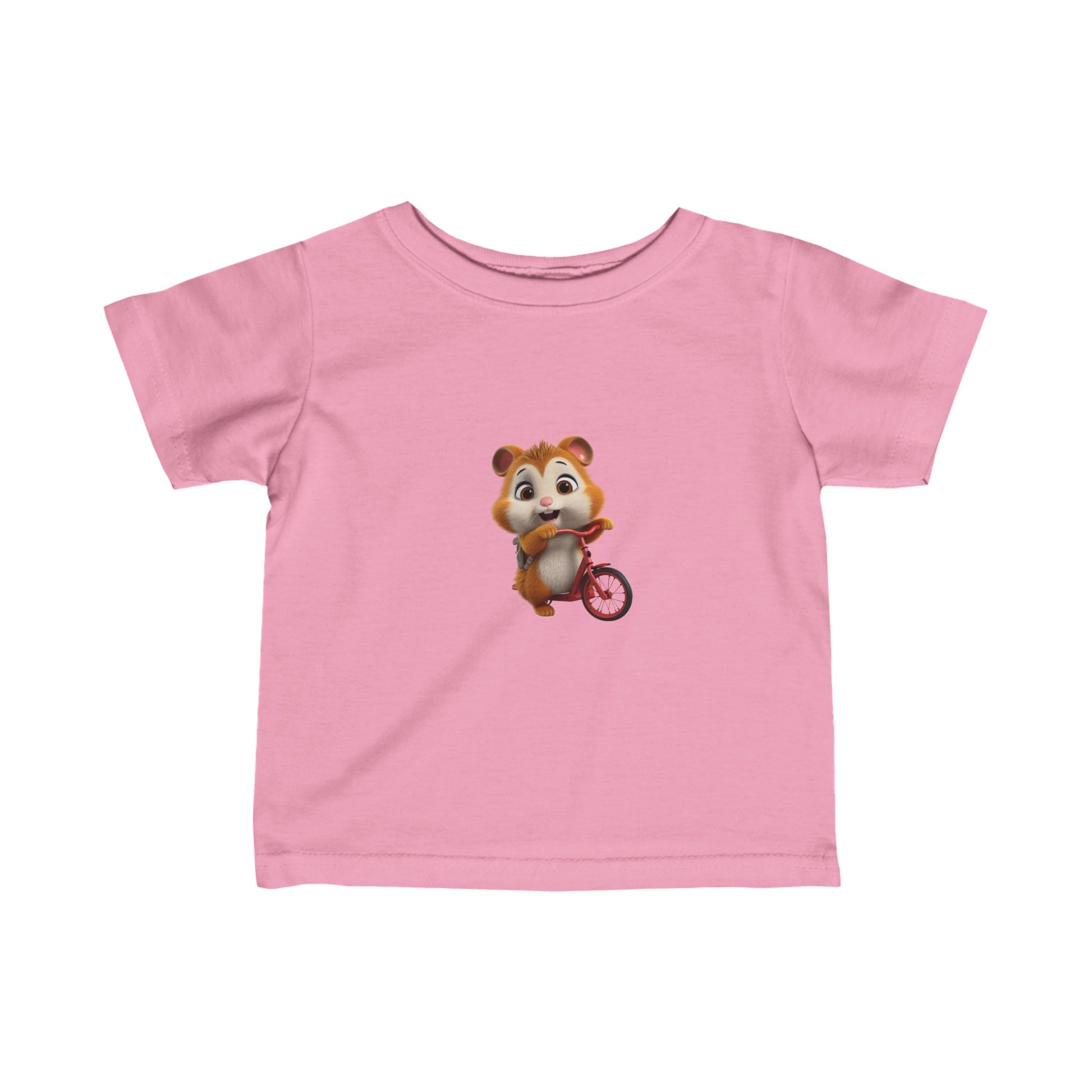 Infant Fine Jersey Tee - Hamster on Bike - CutieQ Shop