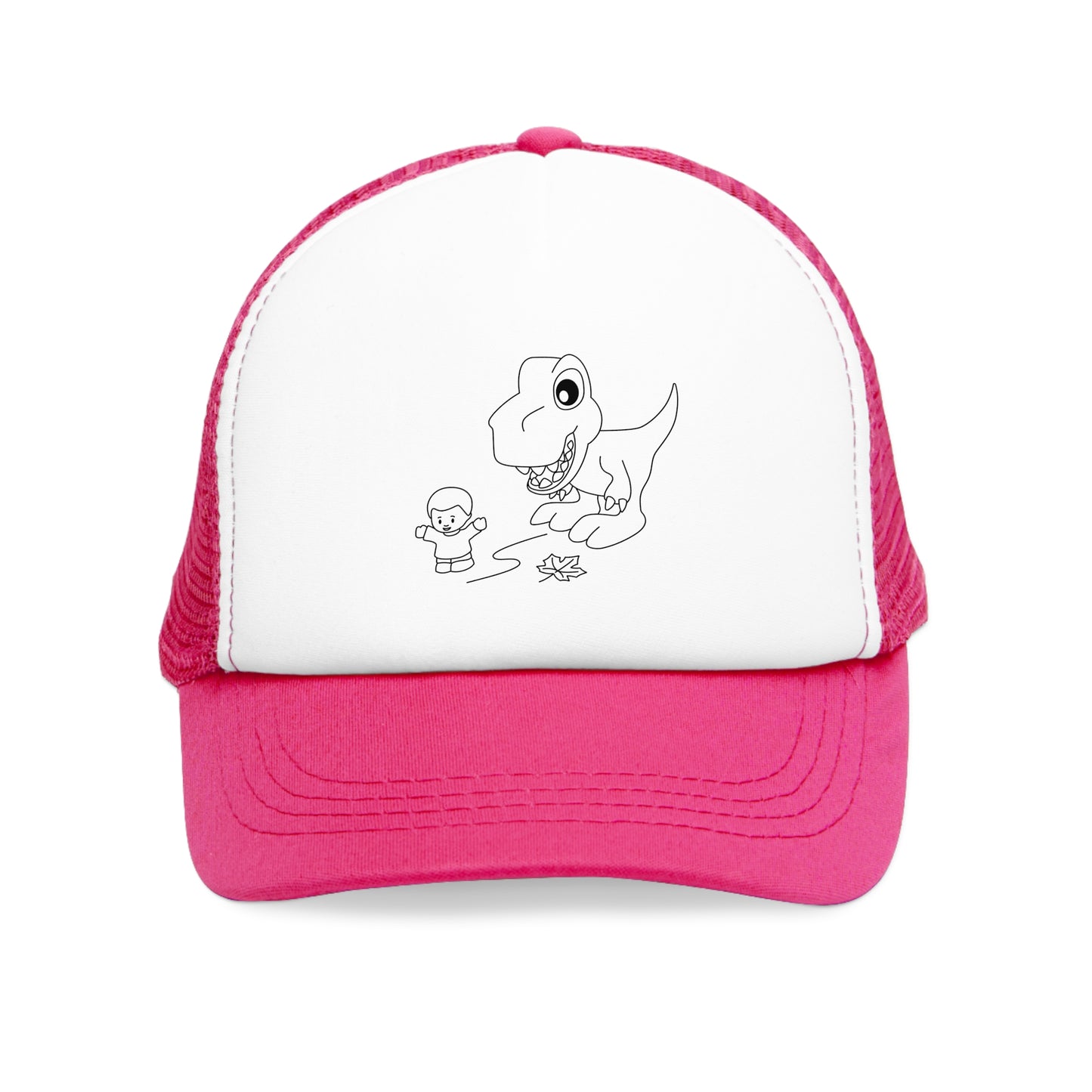 Mesh Cap - Dino Chasing Little People - CutieQ Shop