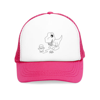 Mesh Cap - Dino Chasing Little People - CutieQ Shop