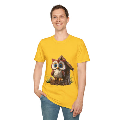 Unisex Softstyle T-Shirt - Owl and Treehouse - CutieQ Shop