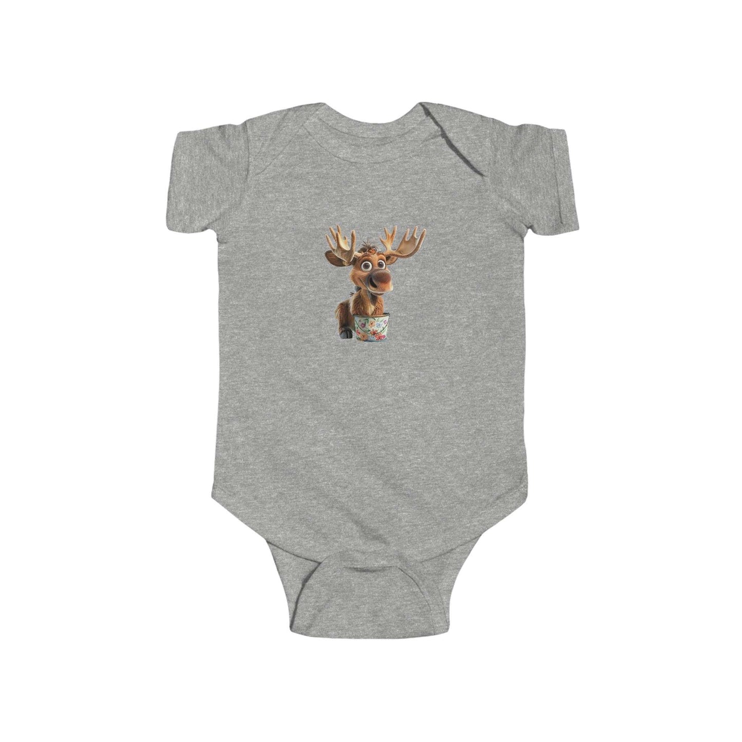 Infant Fine Jersey Bodysuit - Moose Likes Planting - CutieQ Shop