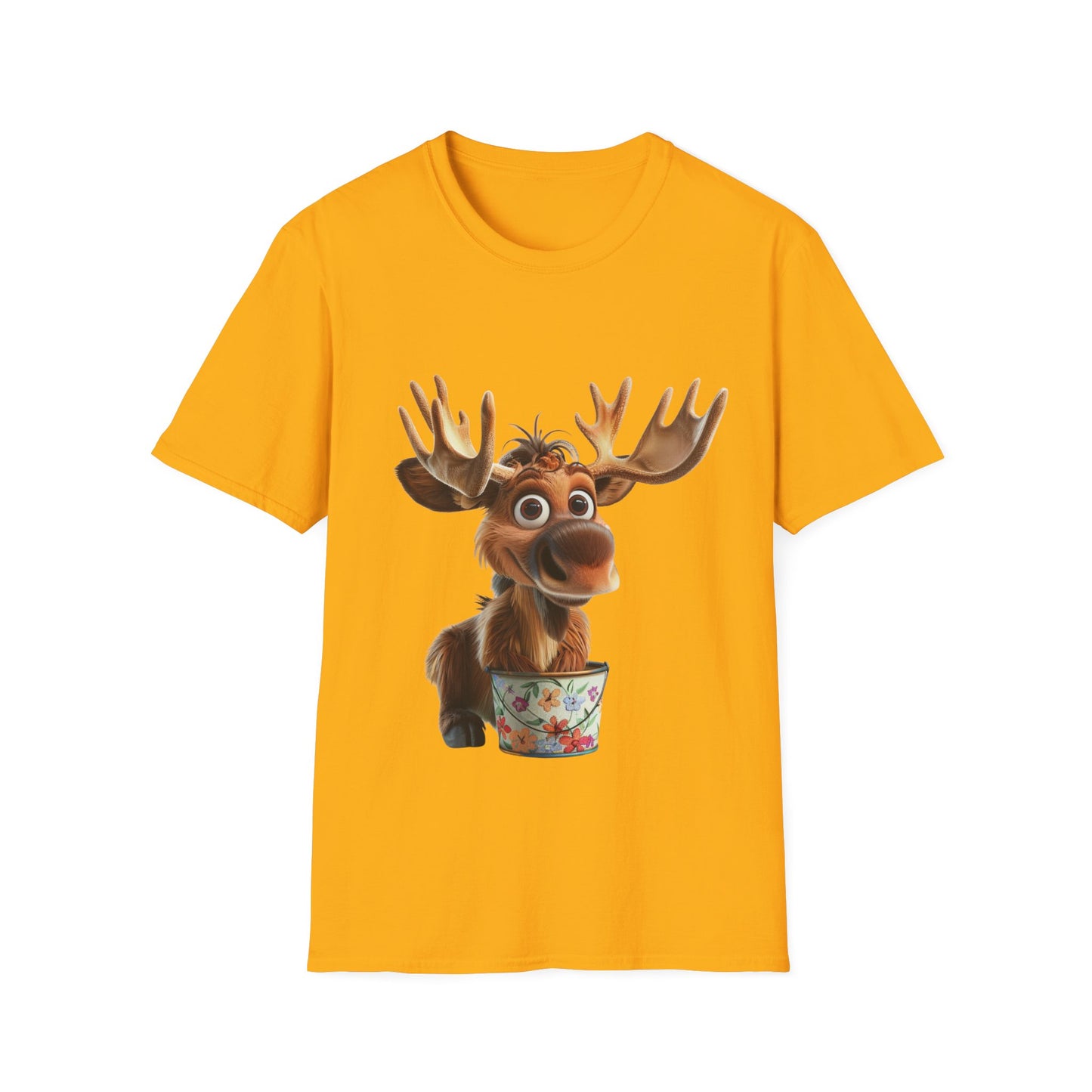 Unisex Softstyle T-Shirt - Moose Likes Planting - CutieQ Shop