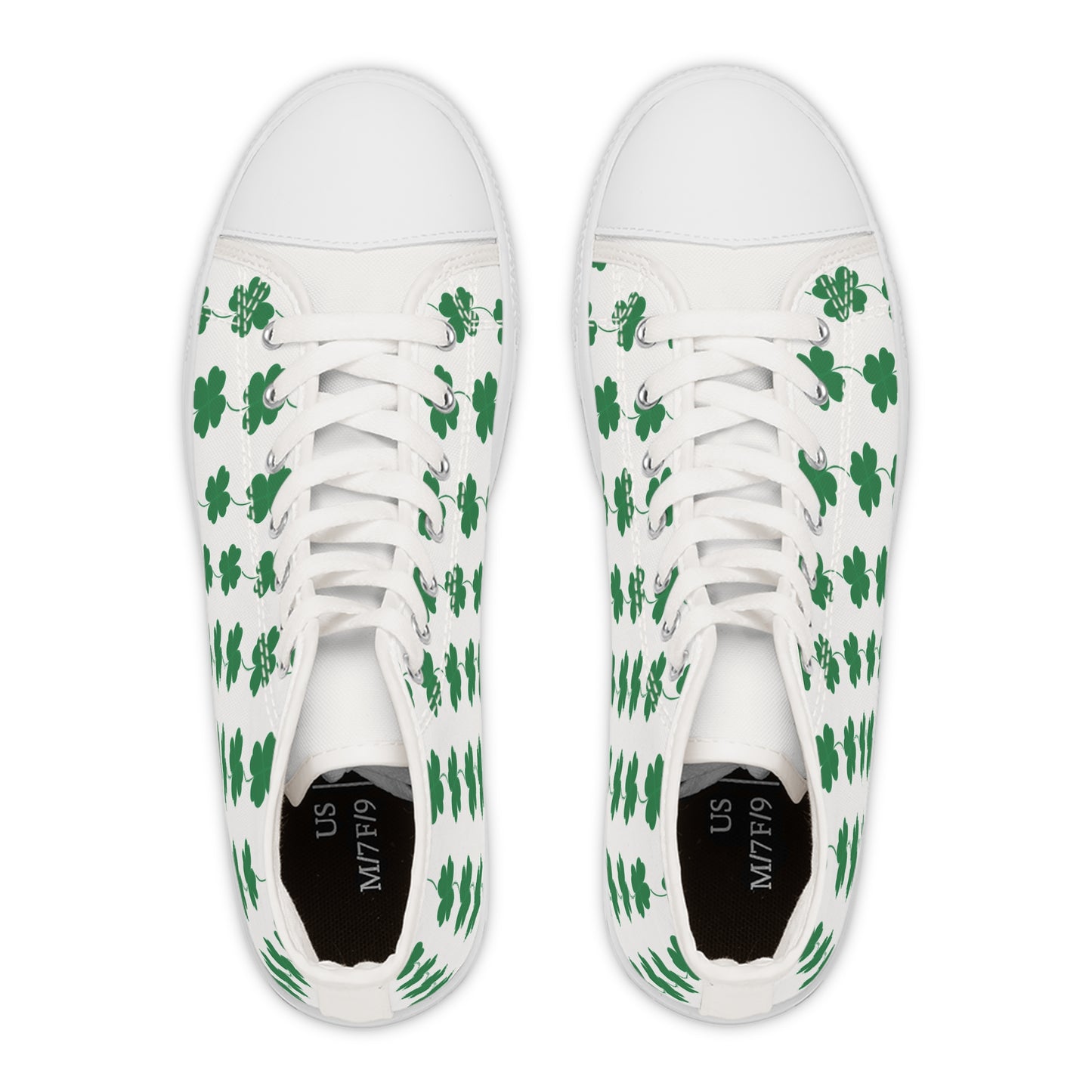 Women's High Top Sneakers - Clover Leaf - CutieQ Shop