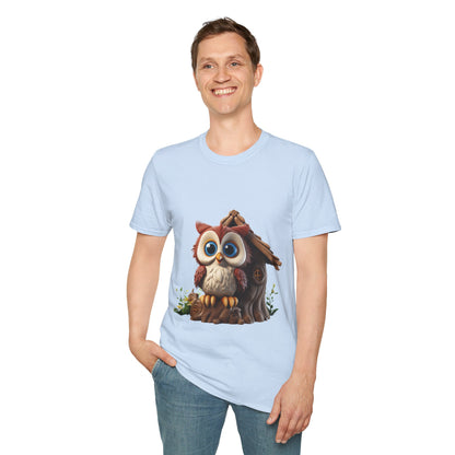 Unisex Softstyle T-Shirt - Owl and Treehouse - CutieQ Shop