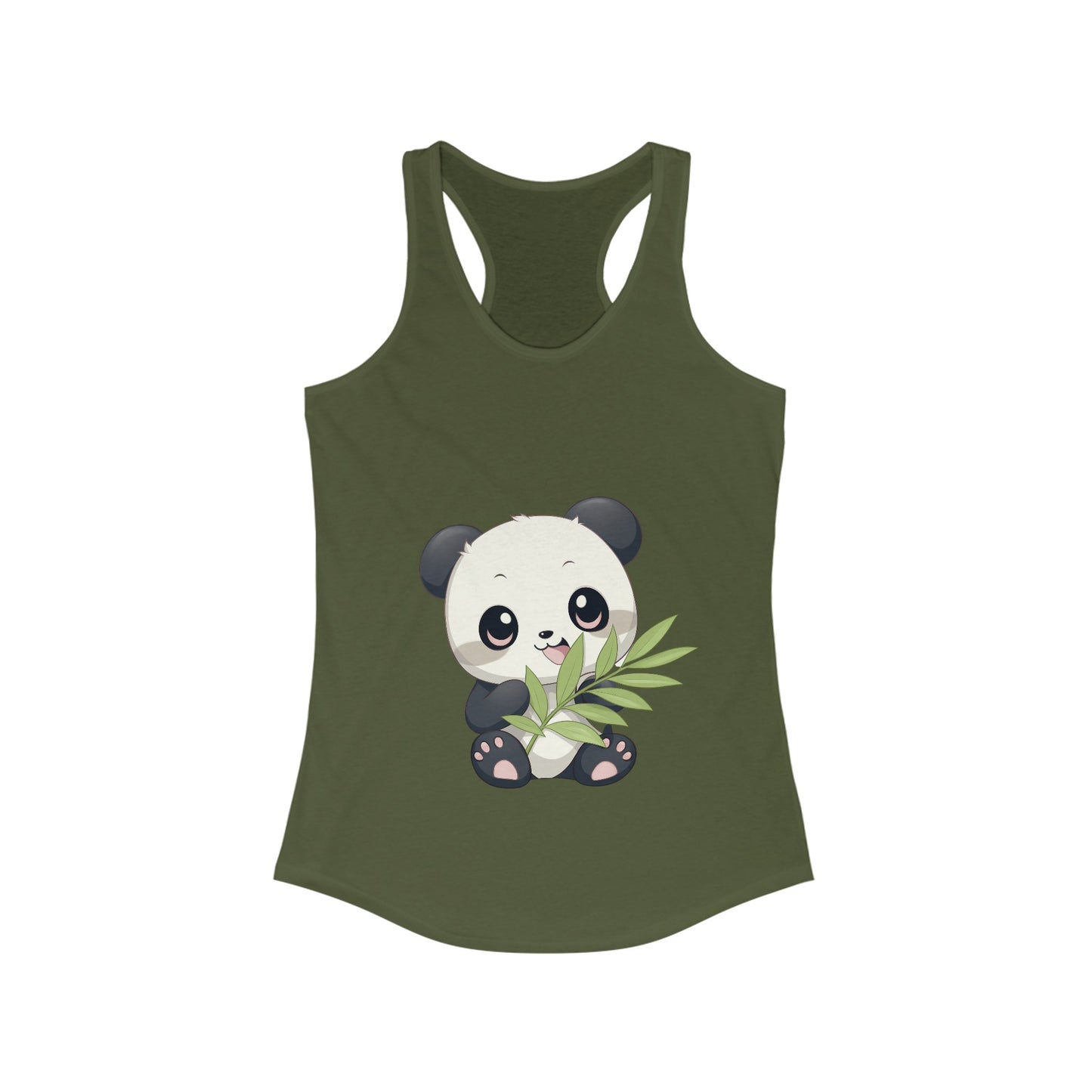 Women's Ideal Racerback Tank - Panda - CutieQ Shop