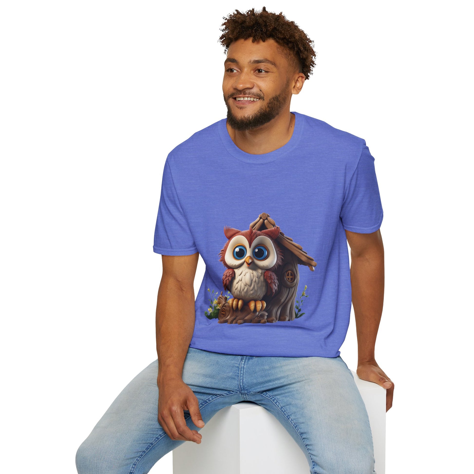 Unisex Softstyle T-Shirt - Owl and Treehouse - CutieQ Shop