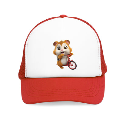 Mesh Cap - Hamster on Bike - CutieQ Shop