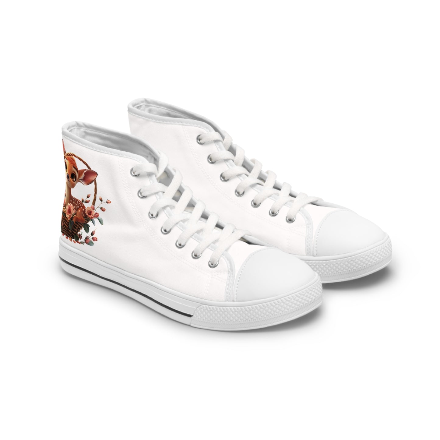 Women's High Top Sneakers - Deer - CutieQ Shop