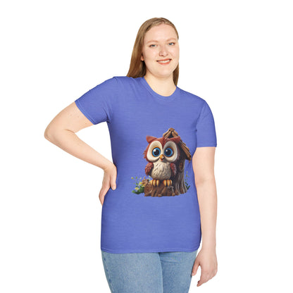 Unisex Softstyle T-Shirt - Owl and Treehouse - CutieQ Shop