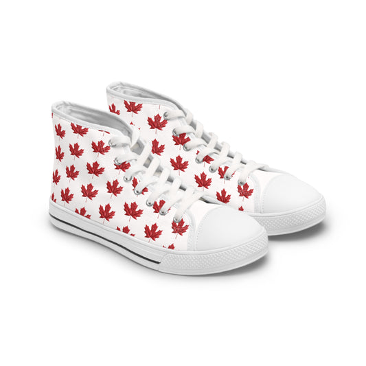 Women's High Top Sneakers - Maple Leaf - CutieQ Shop