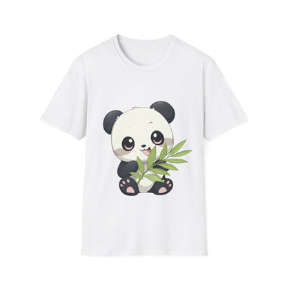 Unisex Softstyle T-Shirt - Panda Loves Bamboo - CutieQ Shop