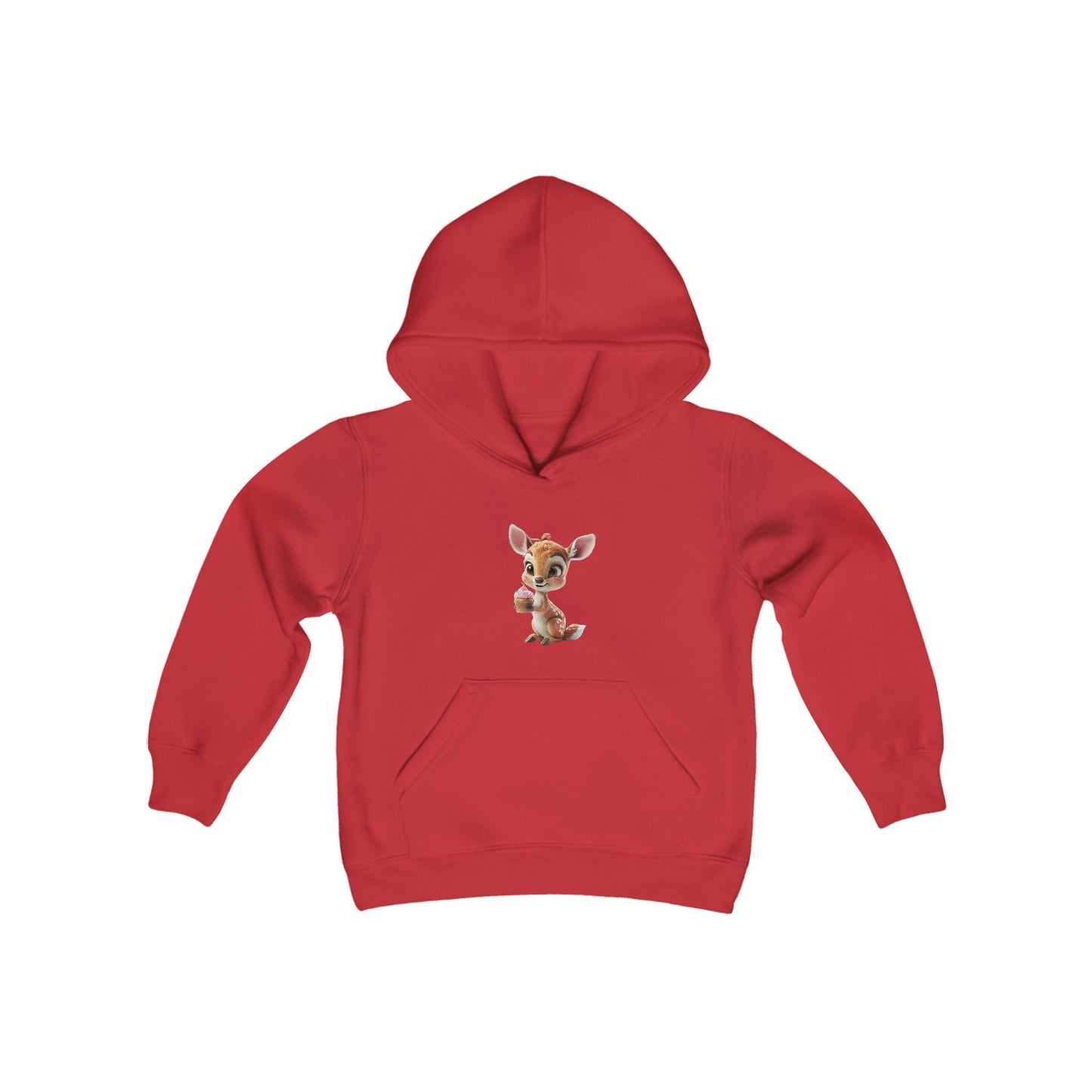 Youth Heavy Blend Hooded Sweatshirt - Deer Loves Cupcakes - CutieQ Shop