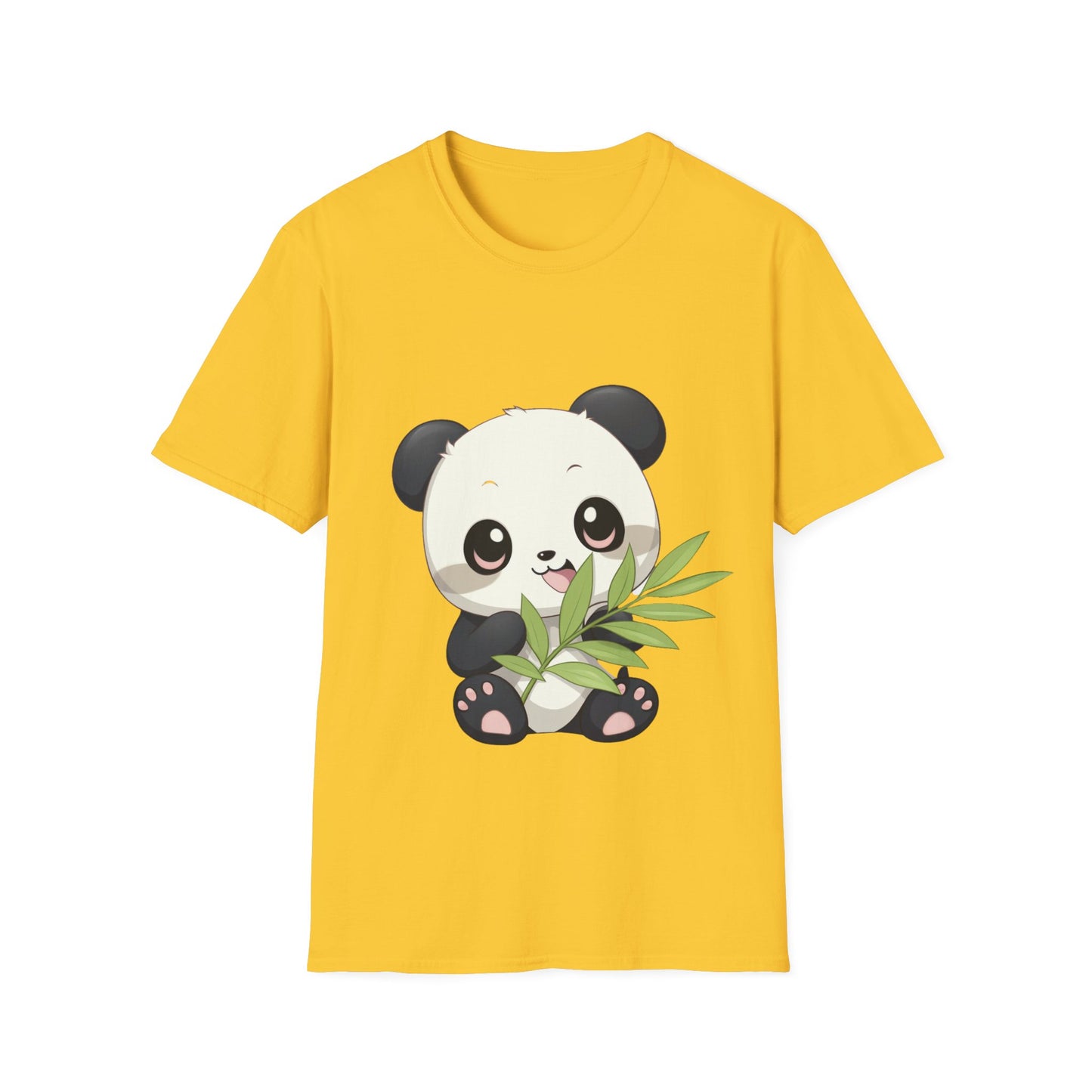 Unisex Softstyle T-Shirt - Panda Loves Bamboo - CutieQ Shop