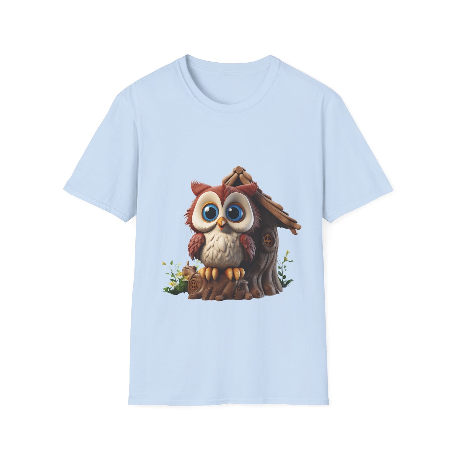 Unisex Softstyle T-Shirt - Owl and Treehouse - CutieQ Shop