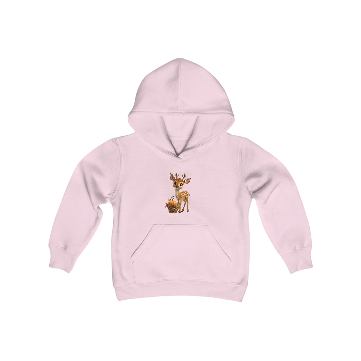 Youth Heavy Blend Hooded Sweatshirt - Deer and Pumpkin - CutieQ Shop