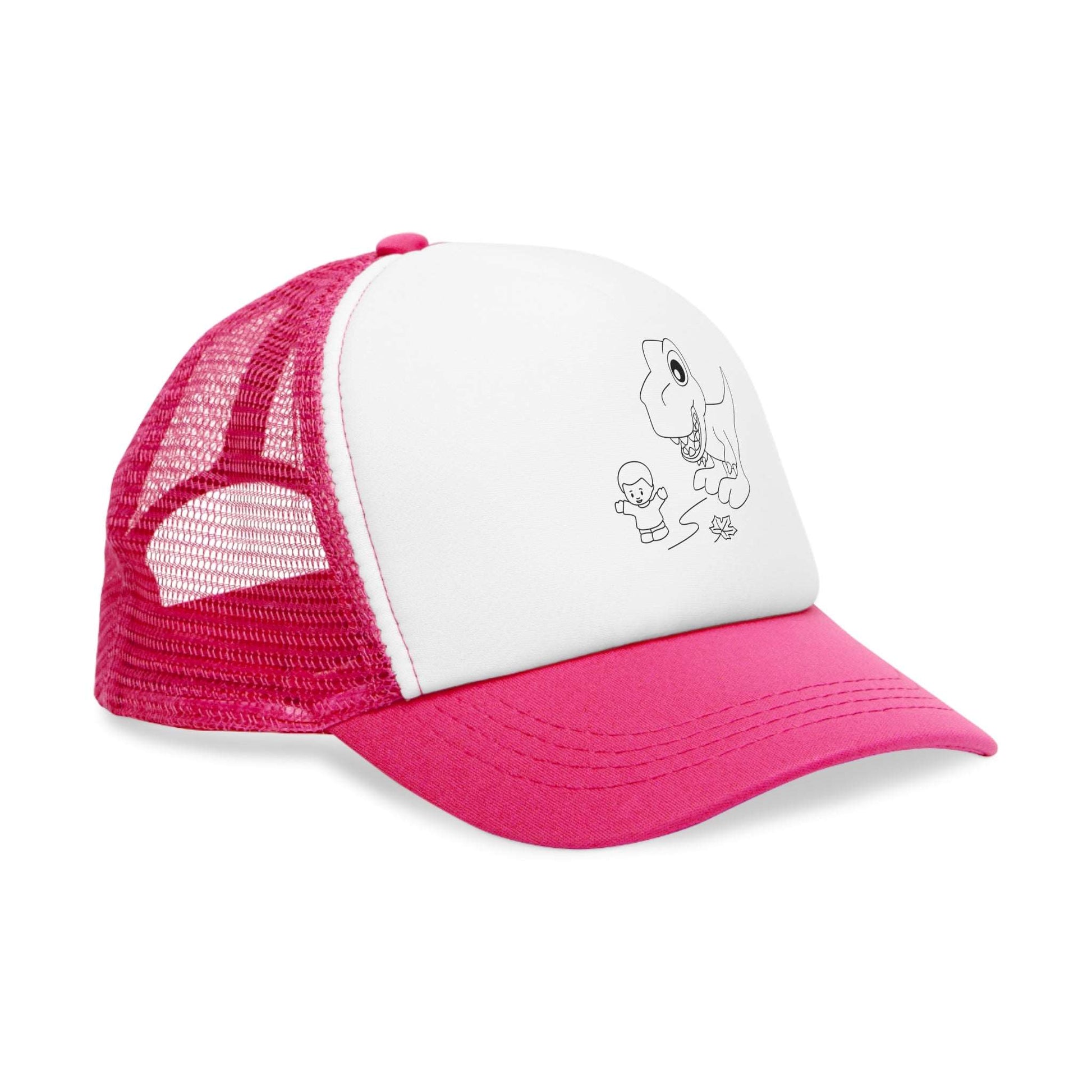 Mesh Cap - Dino Chasing Little People - CutieQ Shop