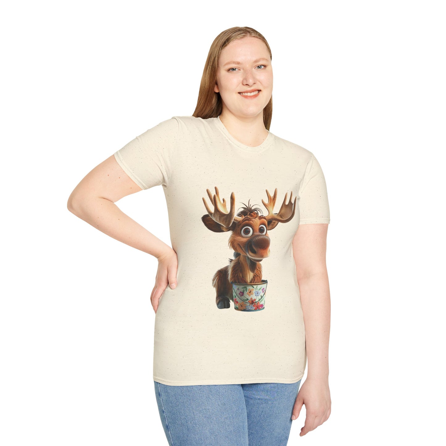 Unisex Softstyle T-Shirt - Moose Likes Planting - CutieQ Shop