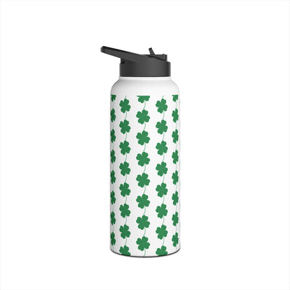 Stainless Steel Water Bottle, Standard Lid - Clover Leaf - CutieQ Shop