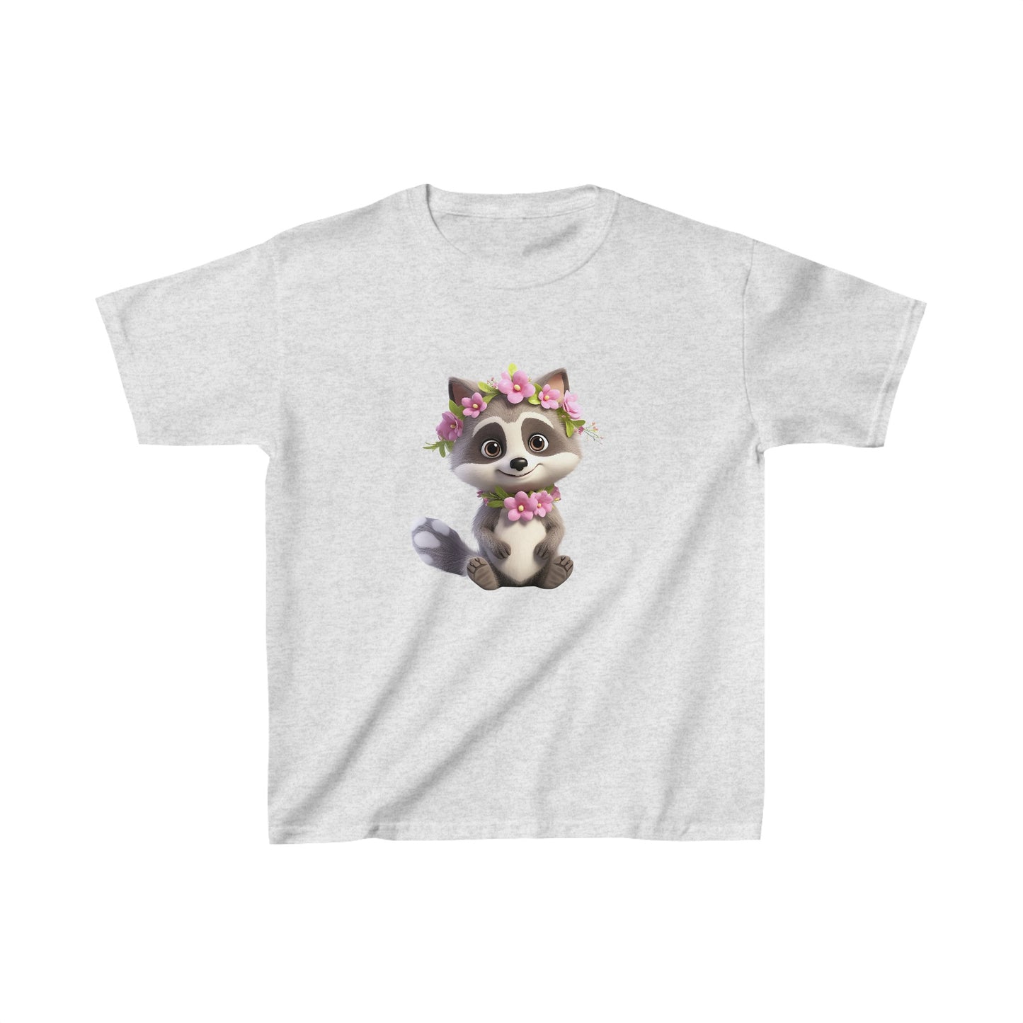 Kids Heavy Cotton™ Tee - Raccoon - CutieQ Shop