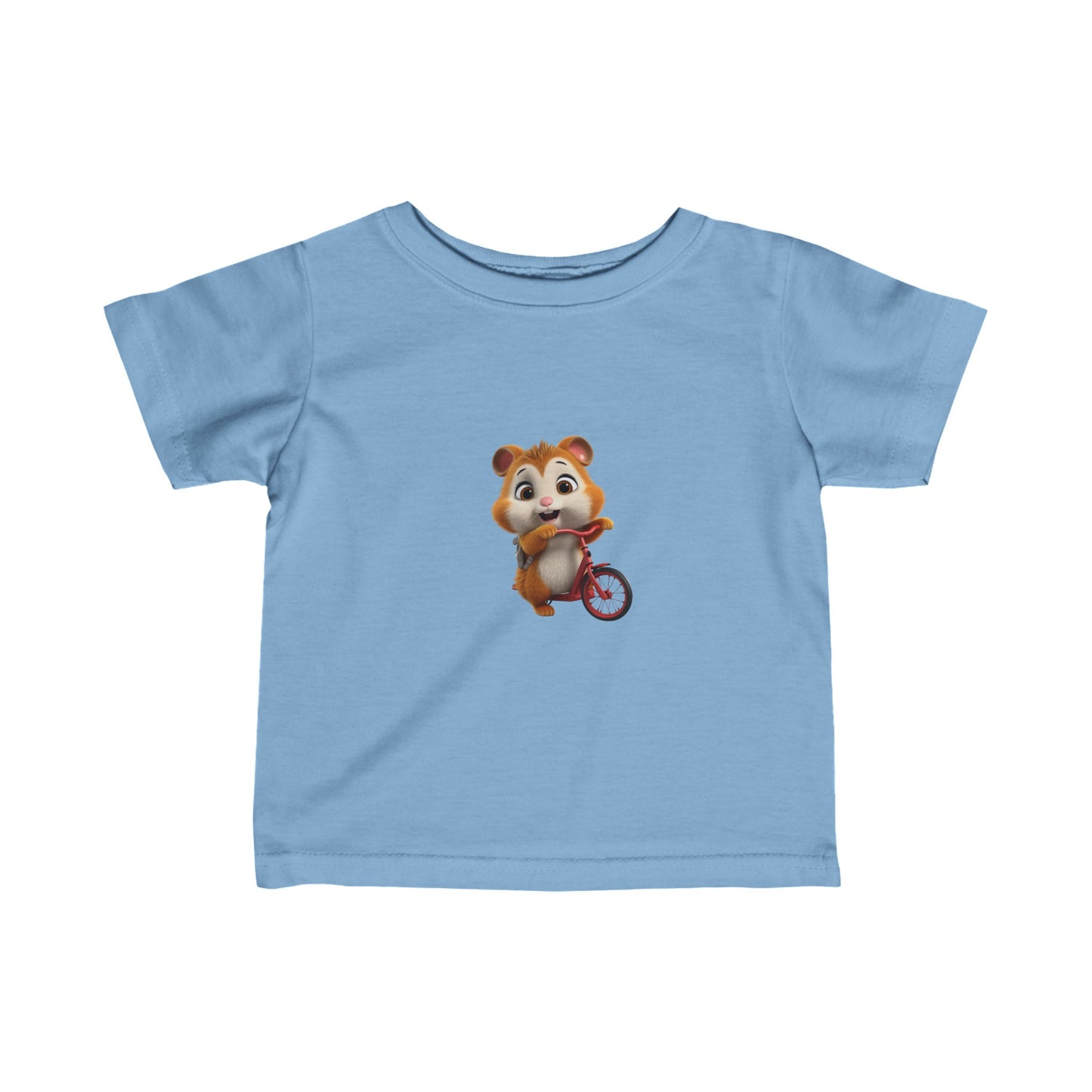 Infant Fine Jersey Tee - Hamster on Bike - CutieQ Shop