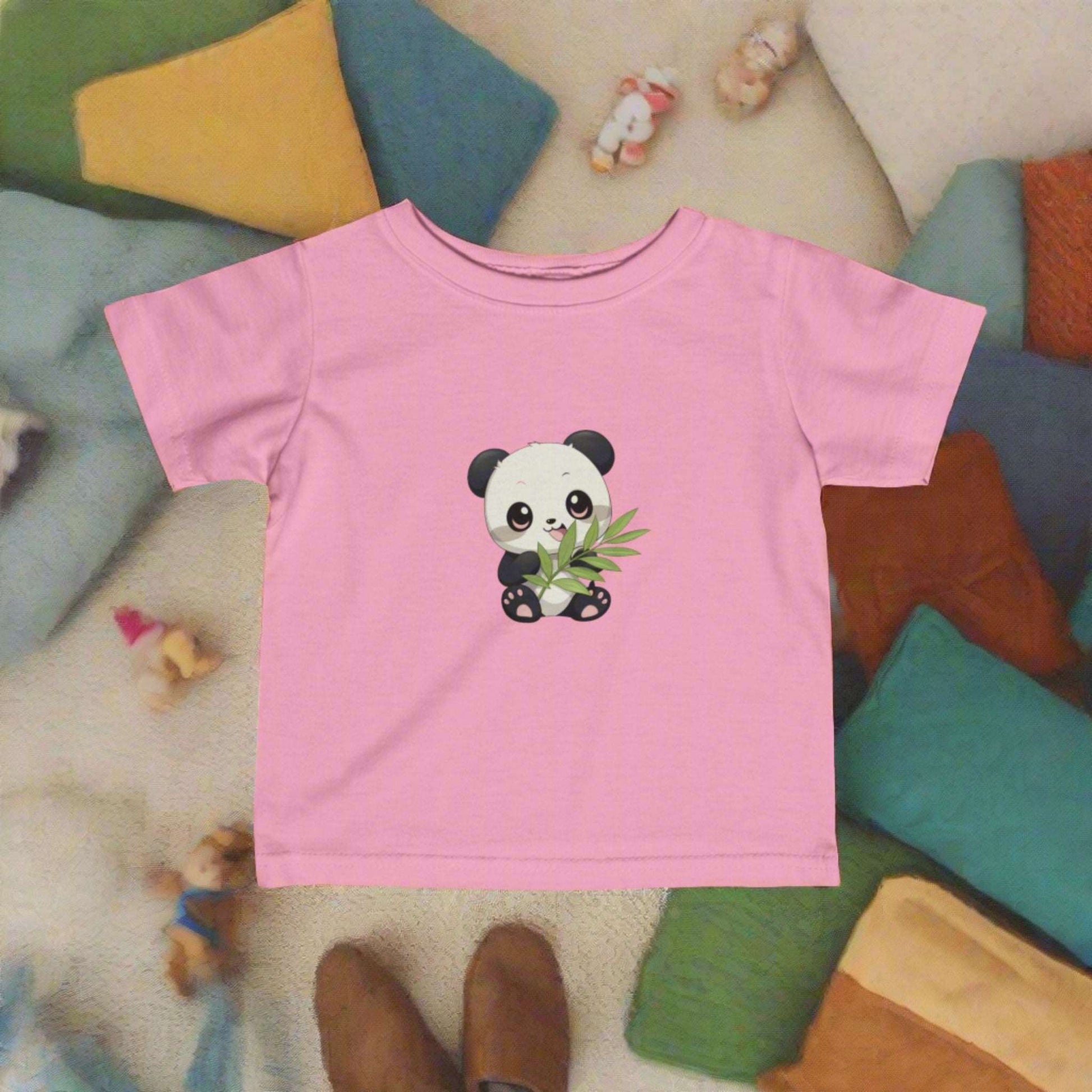 Infant Fine Jersey Tee - Panda Loves Bamboo - CutieQ Shop