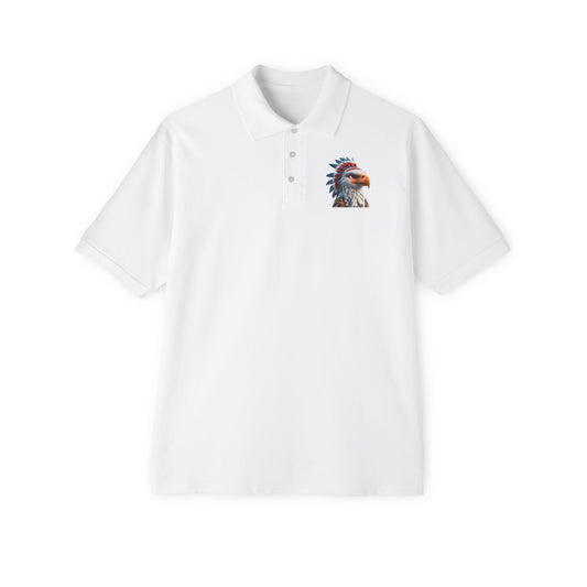 Men's Piqué Polo - Eagle - CutieQ Shop