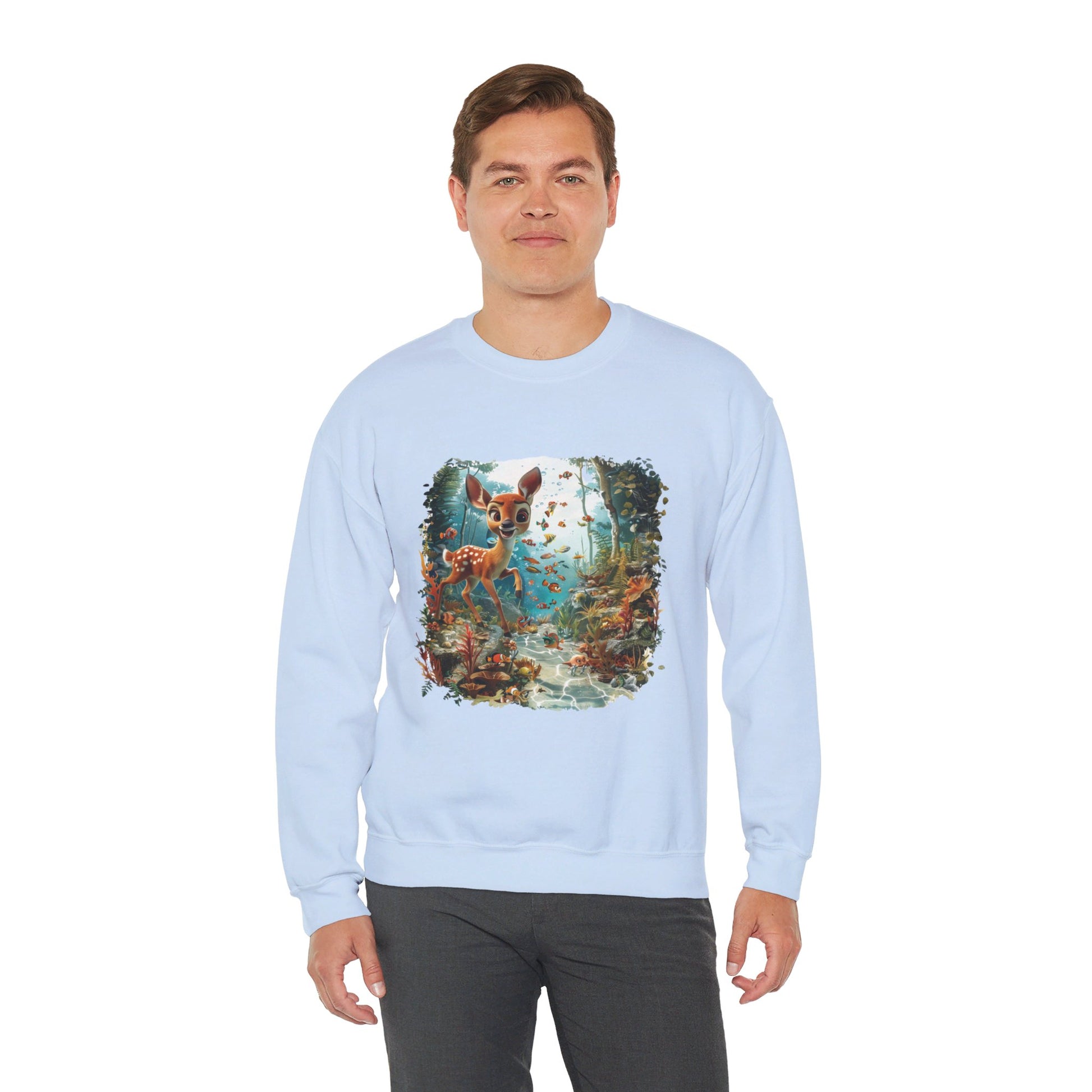 Unisex Heavy Blend™ Crewneck Sweatshirt - Deer - CutieQ Shop