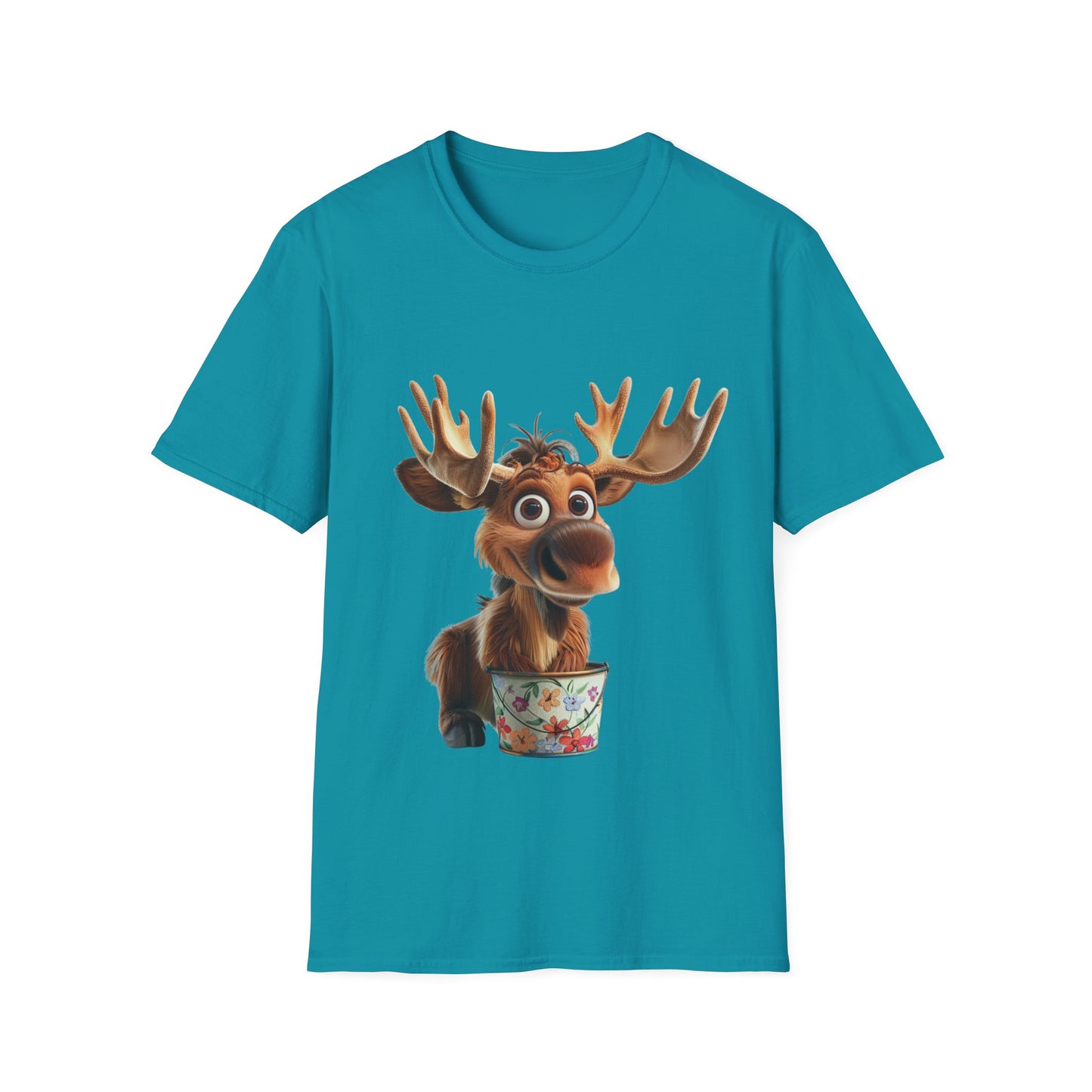 Unisex Softstyle T-Shirt - Moose Likes Planting - CutieQ Shop