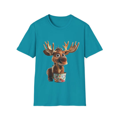 Unisex Softstyle T-Shirt - Moose Likes Planting - CutieQ Shop