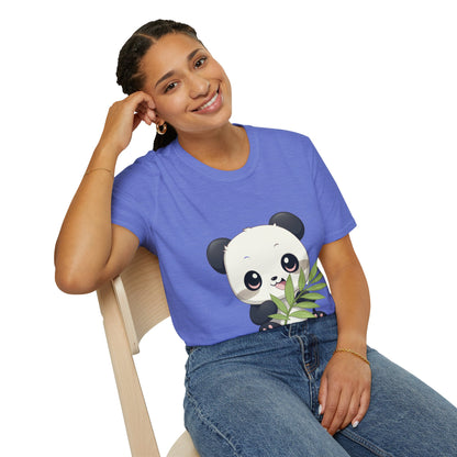 Unisex Softstyle T-Shirt - Panda Loves Bamboo - CutieQ Shop