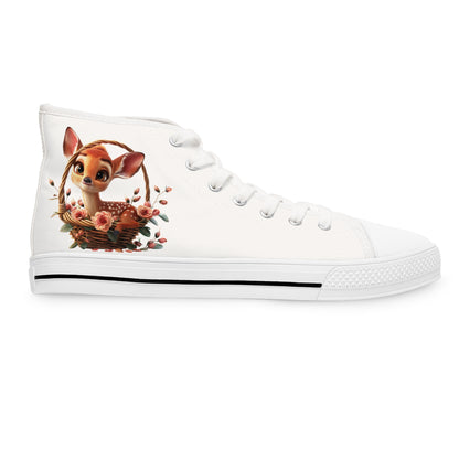 Women's High Top Sneakers - Deer - CutieQ Shop