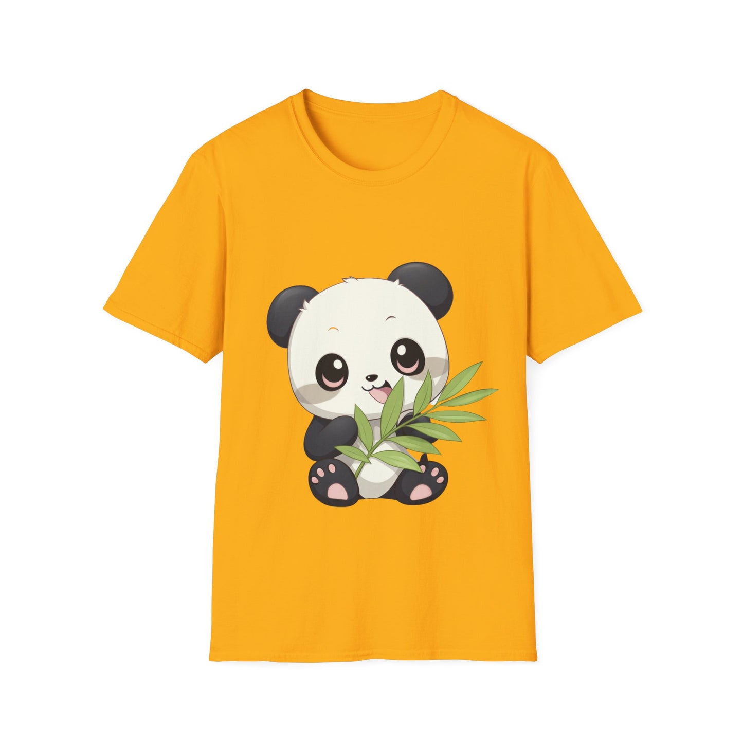 Unisex Softstyle T-Shirt - Panda Loves Bamboo - CutieQ Shop