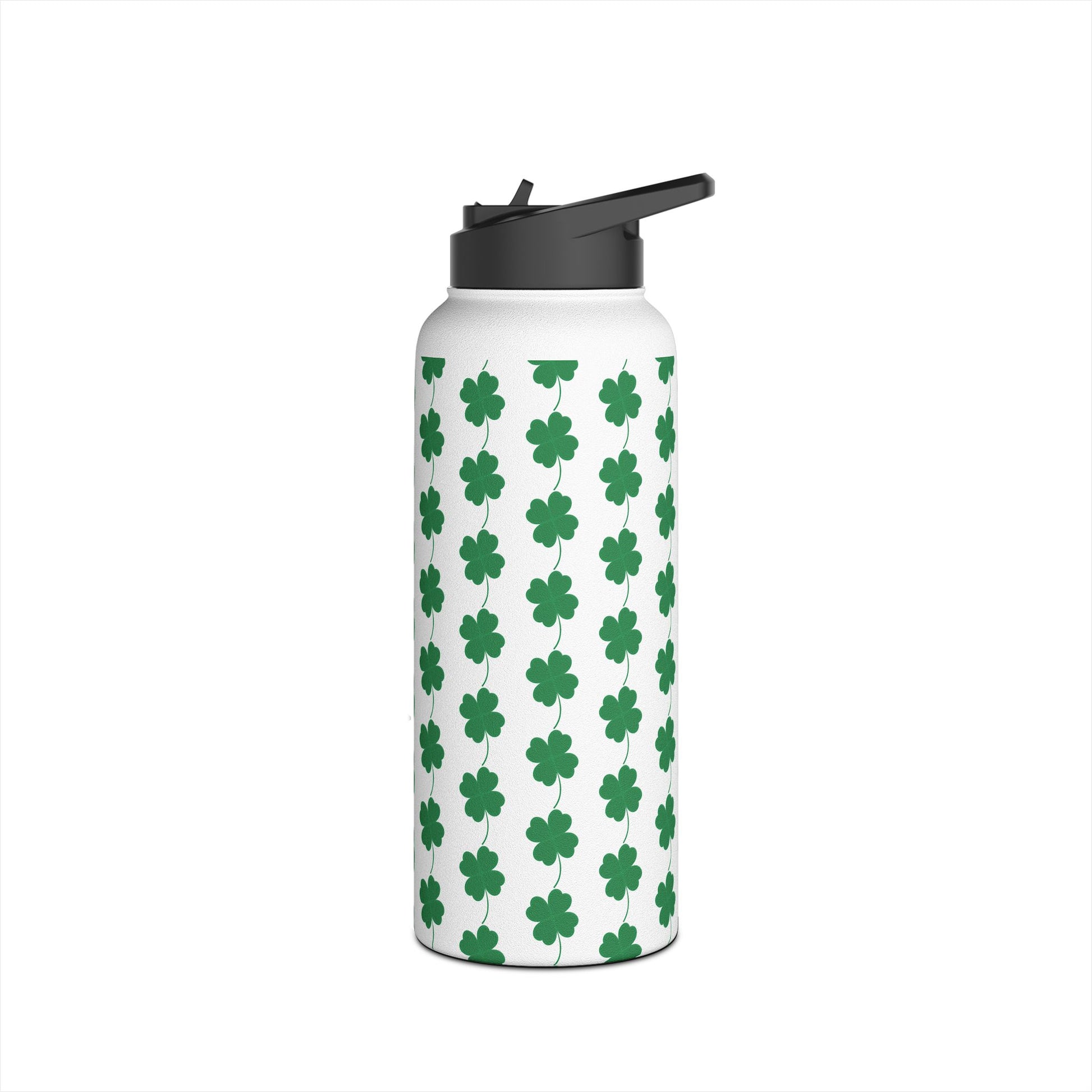 Stainless Steel Water Bottle, Standard Lid - Clover Leaf - CutieQ Shop