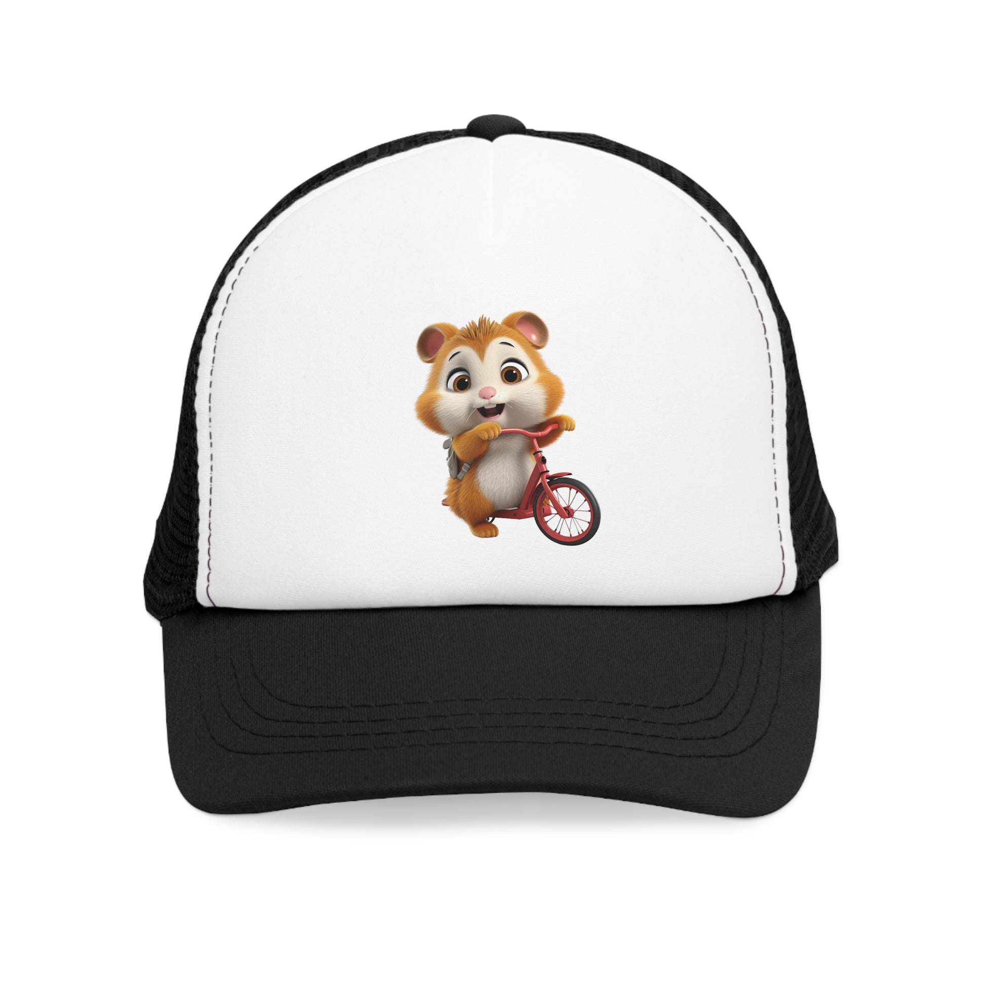 Mesh Cap - Hamster on Bike - CutieQ Shop