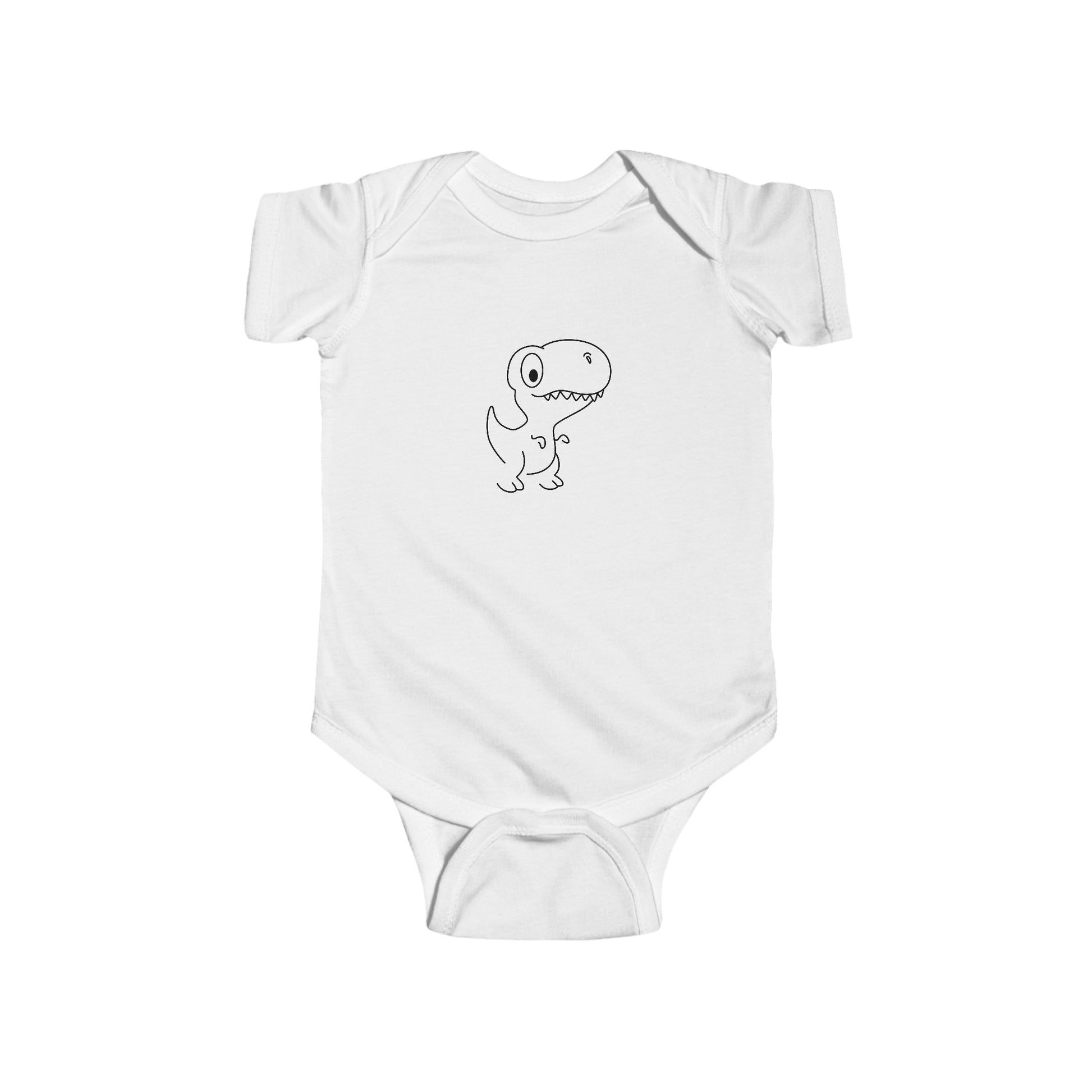 Infant Fine Jersey Bodysuit - Dino - CutieQ Shop