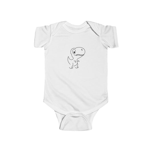 Infant Fine Jersey Bodysuit - Dino - CutieQ Shop