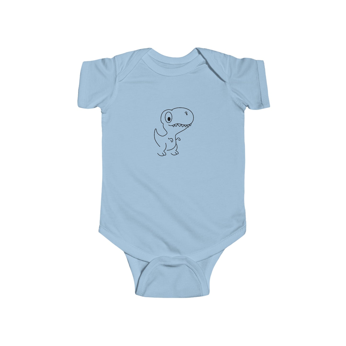 Infant Fine Jersey Bodysuit - Dino - CutieQ Shop