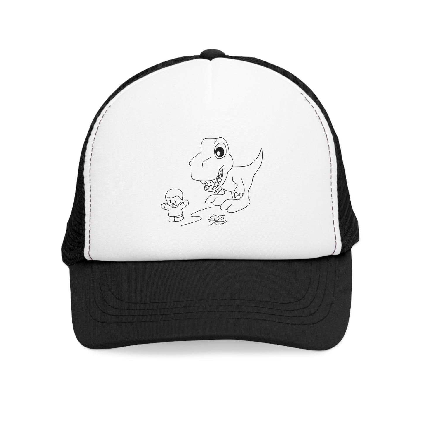 Mesh Cap - Dino Chasing Little People - CutieQ Shop